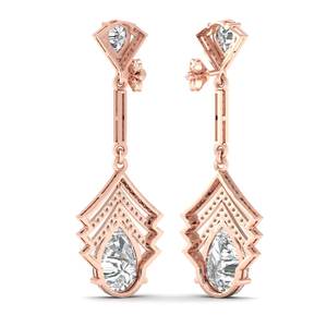Prix de gros d'usine REYES, bijoux de mariage en argent sterling 925, design classique, diamants de laboratoire HPHT CVD 9,4 carats, boucles d'oreilles - Product Image 4