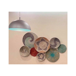 Placas de pared tejidas de buena calidad hechas a mano para sala de estar nuevos diseños personalizados fabricante de Vietnam - Product Image 5