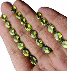 100% peridoto Natural piedra preciosa suelta Color verde corte ovalado precioso peridoto piedra preciosa calidad increíble corte brillante piedras preciosas sueltas - Product Image 2