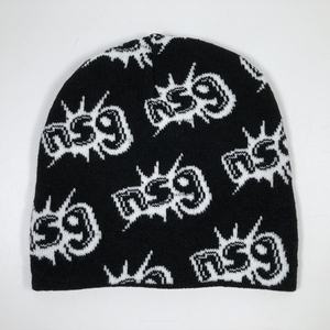 Gorro de Invierno Acrílico Negro de Alta Calidad, Personalizado, Unisex, con Estampado Completo, sin Puños, Tipo Beanie - Product Image 2