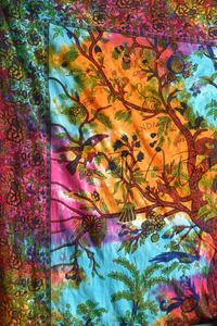 Tapiz de Mandala de algodón 100% hecho a mano, arte colgante de pared Floral para sala de estar, decoración de playa, decoración colgante de pared de playa impresa - Product Image 3