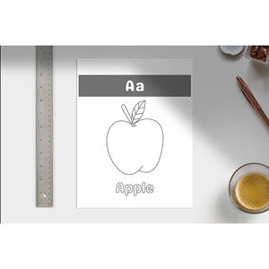 สมุดระบายสีตัวอักษรสำหรับการศึกษาปฐมวัย การเรียนรู้ภาษาอังกฤษตั้งแต่ A ถึง Z - Product Image 2