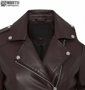 2025 mode femmes veste en cuir dames veste en cuir Pu haut court veste en cuir personnalisé veste en cuir femmes dames - Product Image 5