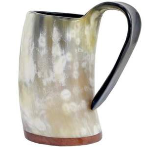 TAZAS AATA HORN FÁBRICA DE LA INDIA PRODUCTOS ARTESANALES Taza para beber con cuerno Nuevo diseño Natural Original Viking Drinking - Product Image 5