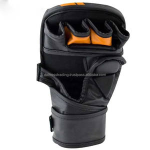 Guantes de cuero para disparar Guantes de cuero PU de entrenamiento Etiqueta privada Precios bajos para artes marciales - Product Image 5