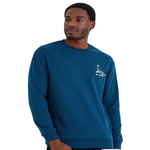 Sudadera holgada con cuello redondo y hombros caídos multicolor con logotipo personalizado de alta calidad, sudaderas con capucha para hombre - Product Image 1