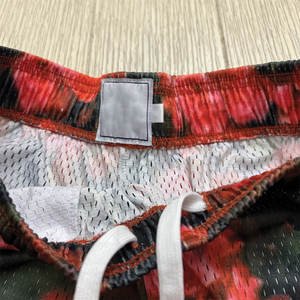 Pantalones Cortos Deportivos Transpirables de Algodón 100% para Hombre, para Gimnasio, Entrenamiento, Uso Diario, Rojo y Negro - Product Image 6