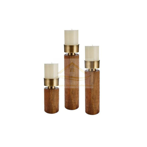 New Decorative Minimal Gold Color <b>Candle</b> Stick and T Light Holder <b>Large</b> Size Tabletop Decorative <b>Lanterns</b> and Lightning Supplies - Product Image 4