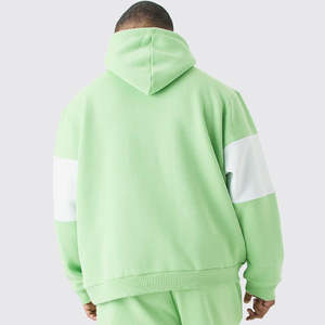 Ensemble de survêtement unisexe en molleton de coton respirant décontracté d'hiver, design uni personnalisé, sweat-shirt à capuche et pantalon de jogging, taille plus, pull-over - Product Image 3