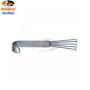 Rétracteur à griffes d'ours, rétracteur mammaire, poignée plate, 5 pointes acérées, acier inoxydable, ensemble d'instruments chirurgicaux professionnels - Product Image 3