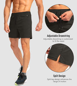 กางเกงออกกำลังกายผู้ชายแบบสั่งทำพิเศษจากโรงงานผู้ผลิต (OEM) ผ้าทอเนื้อละเอียด มีกระเป๋าและซิป ลายเรียบ สีพื้น เป็นมิตรกับสิ่งแวดล้อม - Product Image 5