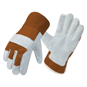 Guantes de trabajo de cuero dividido de piel de vaca de calidad superior, seguridad Industrial suave de larga duración para goma de soldadura canadiense Rigger - Product Image 3