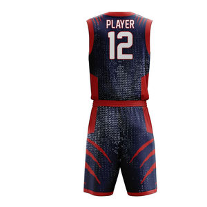 Maillot de basket-ball personnalisé avec short, nouveau design, haute qualité, chemise de sport pour hommes, maillots de basket-ball avec ensembles de shorts respirants - Product Image 3