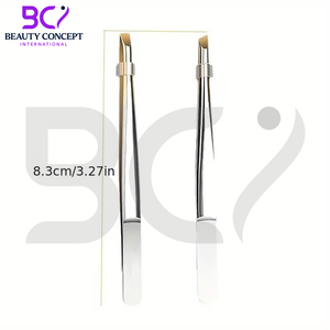 Pinzas de Acero Inoxidable de Alta Calidad con Punta Inclinada, Herramienta de Belleza de Estilo Clásico y Duradero para Cejas Perfectamente Definidas y Vello Facial - Product Image 5