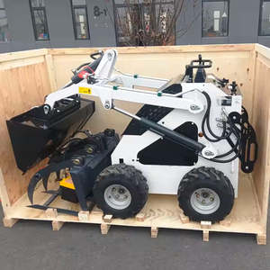Free Shipping CE EPA Diesel Home Garden Mini <b>Small</b> Skid Steer Loader <b>Wheel</b> Crawler - Product Image 1