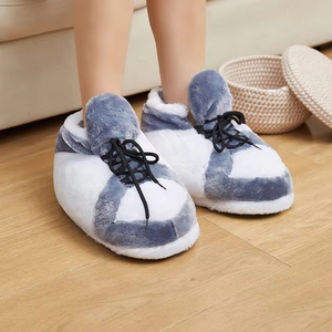 Ropa Deportiva Cálida y Afelpada con Estampado Invernal para el Hogar y Uso Interior Pantuflas de Algodón con Peluche Grande Estilo Coco para el Hogar - Product Image 5