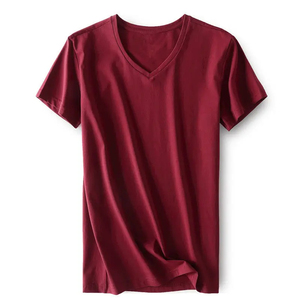 Camisetas de Cuello en V para Hombre, Altamente Recomendadas, 100% Algodón, Ropa Casual para Fitness, Precio Económico, Camisetas Casuales de Cuello en V para Hombre - Product Image 5