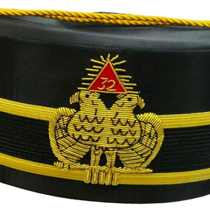 Meilleure qualité Royal Arch Masonic Crown Cap Royal Triple Tau Cap Royal Arch Mason Member Cap Ceremonial Crown Hat ronpex - Product Image 2