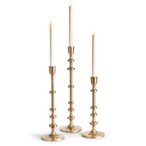 Set of 2 Gold Finished Metal <b>Taper</b> <b>Candle</b> Holders for Home & Wedding Christmas Tabletop Lighting Decor <b>Candle</b> <b>Tapers</b> - Product Image 1