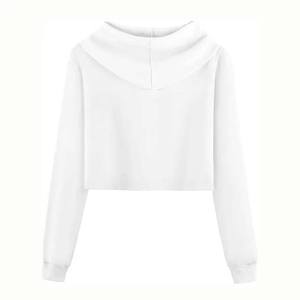 Personnalisé nouvelle mode femmes séchage rapide et respirant haut à capuche dernière conception à manches longues 100% coton sweats à capuche pour femmes - Product Image 3