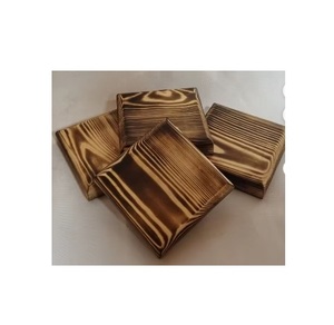 Juego de Posavasos de Resina de Madera de Cedro y Acacia Modernos de Alta Calidad con Diseños Elegantes, Ecológicos, Cuadrados y Duraderos para Uso Doméstico - Product Image 1
