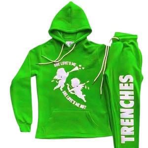 Conjunto Deportivo Personalizado de Invierno con Sudadera con Capucha y Pantalones Jogger, Estampado de Logotipo, OEM, Moda Urbana - Product Image 5