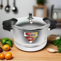 CHEF Kompor Gas Ramah Lingkungan 9 Liter Berkualitas Terbaik Kompatibel dengan Panci Tekan Aluminium Alloy 3003 Model 1205 Perak