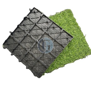 Azulejos de cubierta de PVC entrelazados antideslizantes modernos, cuadrados, cepillados, clic para interior/exterior/Balcón de jardín, venta al por mayor - Product Image 2