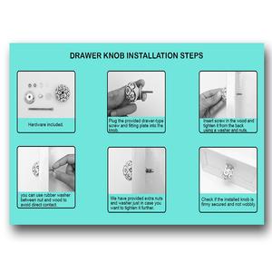 Wholesale Ceramic Kitchen Cabinet Knobs Green Unique Pulls Round Drawer Dresser 3.81 cm CSCRK-200(SCRK-39) - Product Image 4