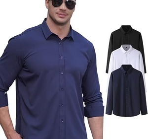 Chemises habillées sur mesure pour hommes, chemises habillées formelles et décontractées pour les affaires, chemises habillées pour hommes - Product Image 6