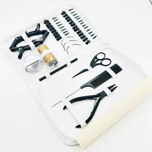 2025 nouvelle pince d'extension de cheveux de couleur personnalisée en acier inoxydable Kit d'outils d'extension de cheveux de haute qualité pour les clips de sectionnement de cheveux - Product Image 5