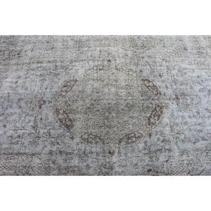 Grand tapis vintage, tapis turc de 5,2 x 8,9 pieds, tapis en laine gris ombré - Product Image 4