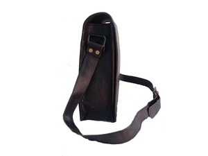 Sacoche vintage en cuir de chèvre véritable sacoche élégante pour ordinateur portable - Product Image 3