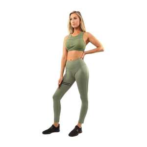 Conjunto de Yoga de alta calidad para mujer con material de 90% poliéster 10% Spandex El conjunto incluye mallas y Sujetador deportivo - Product Image 1