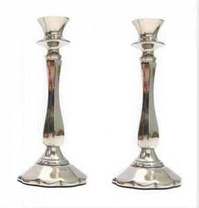 Bougeoir en aluminium nickelé Centre de table fait à la main Style moderne Bougie votive personnalisée - Product Image 2