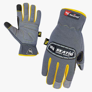 Guantes utilitarios avanzados originales SKATIQ 100% de piel de cabra, impermeables, antideslizantes, con protección TPR, para nudillos, máquina - Product Image 1