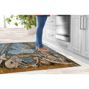 Tapis « Grands Baigneurs » de Cézanne : Reproduction d'art vintage, tapis antidérapant, tapis à poils doux - Product Image 4