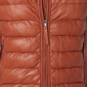 Hot Sale Men's Gilet Leather Vest Coat Brown Quilted <b>Padded</b> Lambskin Breathable <b>Hip</b> Hop Casual Winter - Product Image 4
