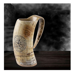 2025 dernière conception corne de buffle tasses personnalisation prix de gros Viking boire corne de boeuf tasse qualité chaude caractéristique écologique - Product Image 5