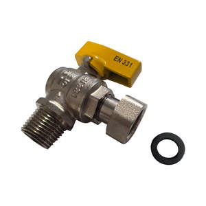 Válvula de Bola de Latón Niquelado HM de 1/2'' EN 331, Palanca Manual M/M o M/F para Gas Natural, GLP, Agua y Aceite - Product Image 4