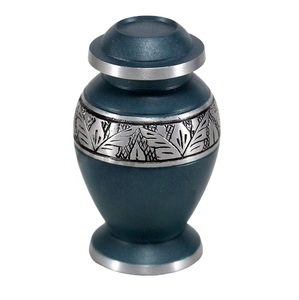 Urna Funeraria Pequeña de Aluminio para Cenizas, con Grabado Floral, Colores Personalizados, Artículos Funerarios, Urnas Conmemorativas - Product Image 2