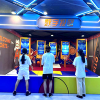Sistema de Juego de Baloncesto Arcade para Entretenimiento Familiar, Máquina de Tiro de Baloncesto para Niños y Adolescentes