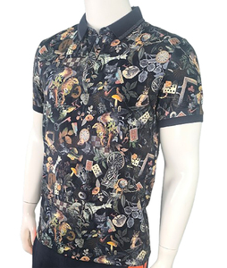 Conception personnalisée de haute qualité du fournisseur BD pour chemise nouveau Style à la mode motif solide impression numérique manches courtes 100% coton - Product Image 2