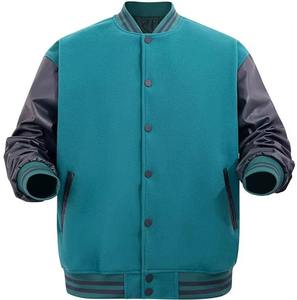 Men's <b>Purple</b> Tan <b>Varsity</b> <b>Jacket</b> Preppy Style Button Front Regular Fit Solid Color Polyester Cotton Outerwear Autumn Wear - Product Image 6