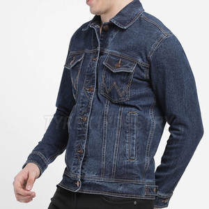Veste en jean pour homme à manches longues, nouvelle arrivée, fabrication en usine, vente en gros personnalisée - Product Image 2