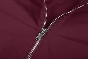 แจ็กเก็ตเบสบอลผ้าซาตินสำหรับผู้ชายเสื้อแจ็กเก็ตเบสบอลใส่ได้ทุกเพศฤดูใบไม้ร่วง - Product Image 4