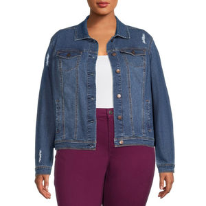 Veste en denim tissé pour femmes grande taille, design personnalisé, élégante, respirante, écologique, vente chaude d'hiver, exportée - Product Image 2