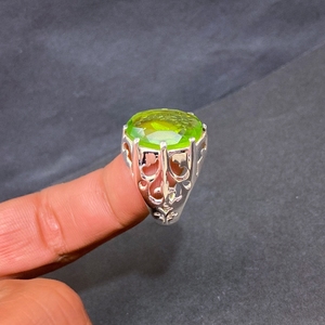 925 Sterling <b>Silver</b> <b>Rings</b> for <b>Men</b> Gemstone Green Zircon <b>Mens</b> <b>Rings</b> Handmade <b>Silver</b> <b>Ring</b> Fine Crystal Wholesale Jewelry <b>Mens</b> Gift - Product Image 3