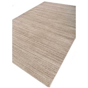 พรมขนสัตว์ทำมือสีเบจและสีน้ำตาลลายเส้น ขนาดใหญ่ 9x12 ฟุต รูปทรงสี่เหลี่ยมผืนผ้า สำหรับตกแต่งบ้าน โถงทางเดิน ห้องนั่งเล่น-Hwl-201 - Product Image 2