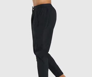 Pantalons de survêtement pour hommes en coton à taille élastique de haute qualité, vente chaude, molleton décontracté, logo personnalisé, service OEM - Product Image 2